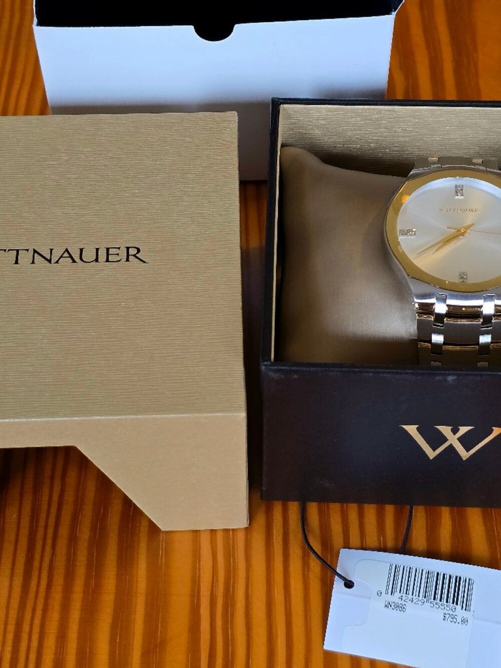 Wittnauer Men's, Diamonds, Sapphire, $795 MSRP, 44mm, WN3086 Laureate Collection